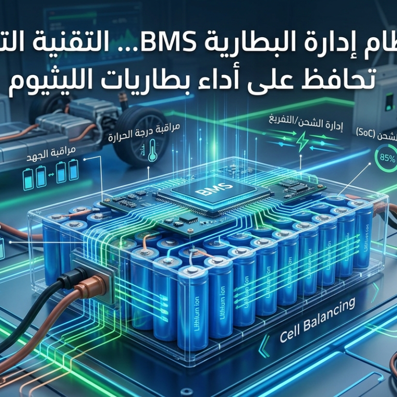 نظام إدارة البطارية BMS… التقنية التي تحافظ على أداء بطاريات الليثيوم