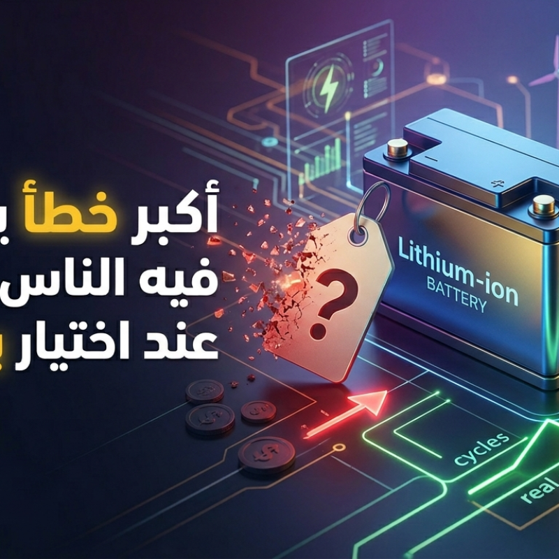 "متشتريش بطارية على سعرها… اشتريها على عمرها"